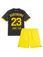 Borussia Dortmund Emre Can #23 Vieraspaita Lasten 2023-24 Lyhythihainen (+ shortsit)